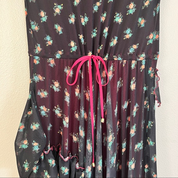 WE ARE HAH T’s Me Ruffle Maxi Dress in Cheap Perfume Noir Combo Black - Picture 12 of 15